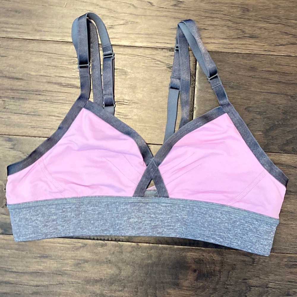 Size 10 Lululemon Pink/Slate If You’re Lucky Bra
